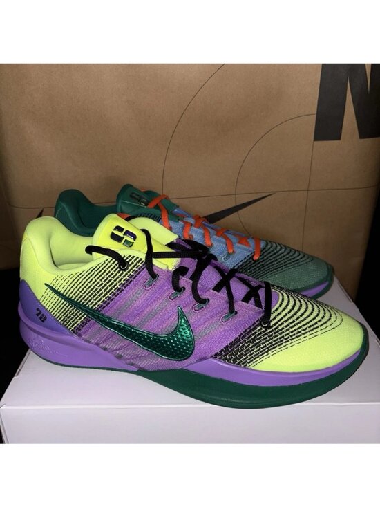 NEW Nike By You Sabrina 3 “What The” Green Purple IO7548-900 Mens Size 12.5 main image 4